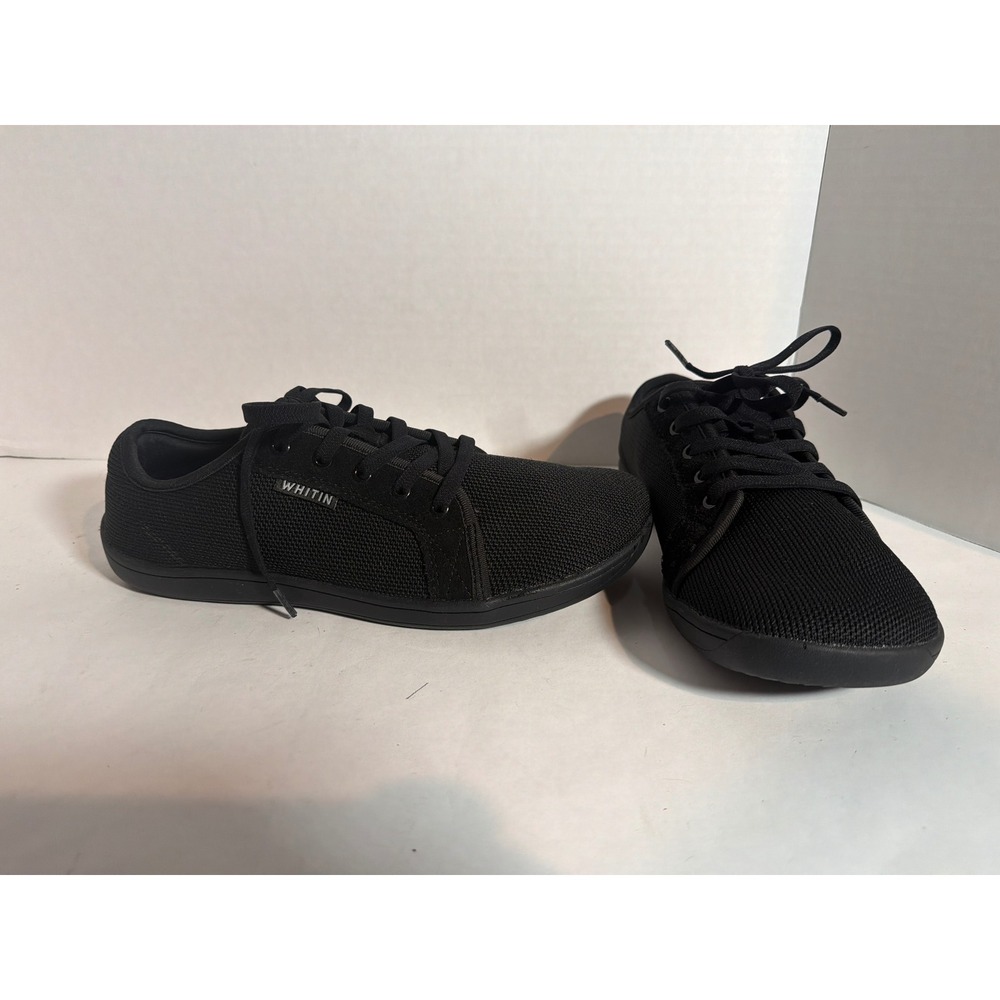 Whitin Men Minimalist Barefoot Shoes Black Mesh Sneakers W81 Size 42